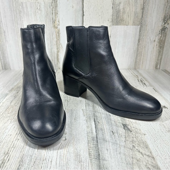 Clarks Mascarpone Bay Women's Black Leather Slip On Chelsea Boots #1082 - Picture 6 of 12